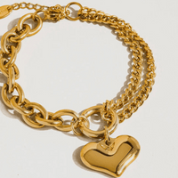 'Allure' Heart Chain Bracelet