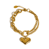 'Allure' Heart Chain Bracelet