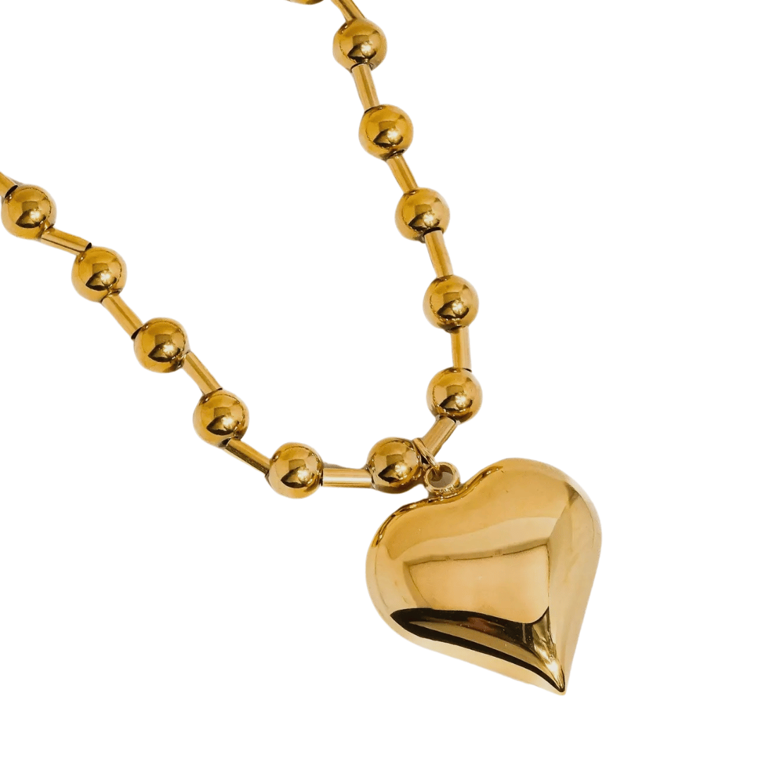 'Max' Large Heart Chain Necklace