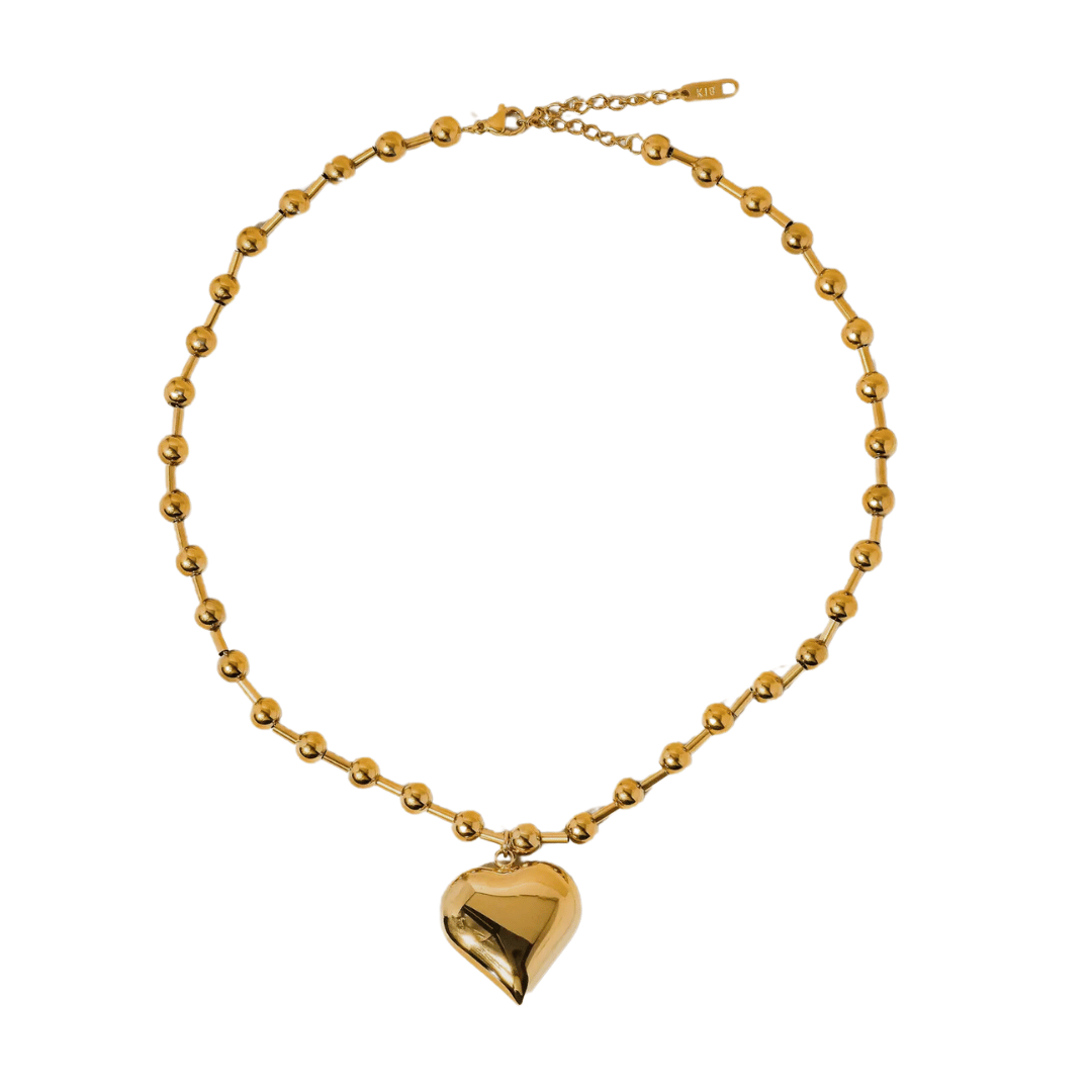 'Max' Large Heart Chain Necklace