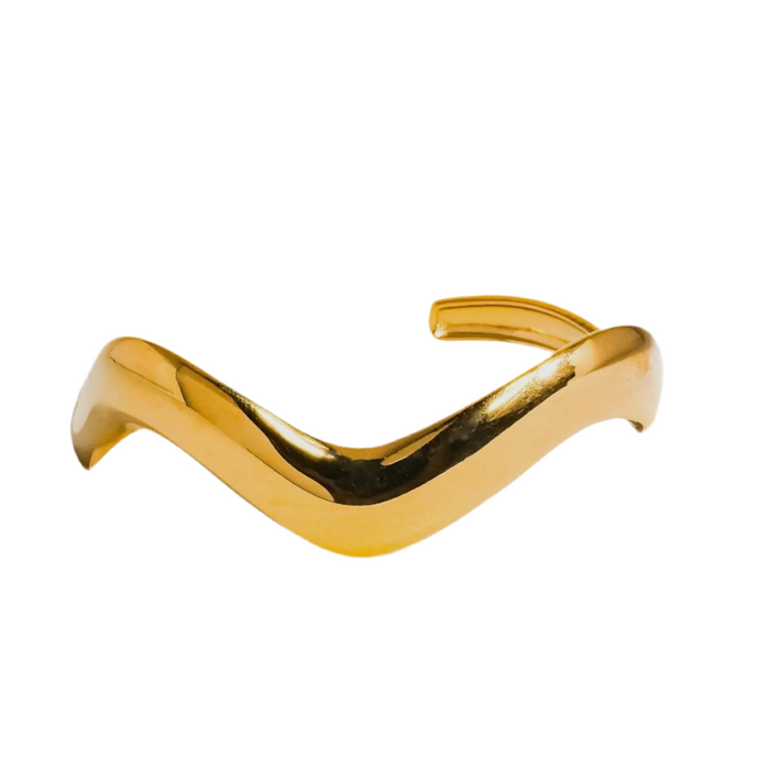 ‘Corey’ V-shaped Bangle Bracelet