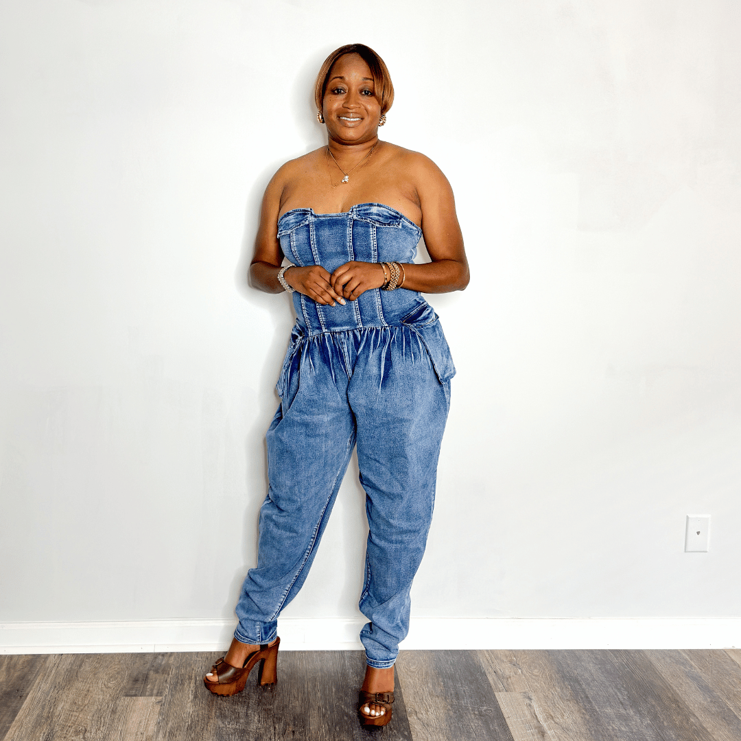 Baggy Denim Jumpsuit