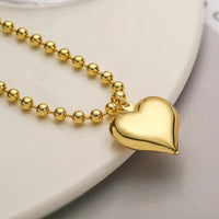 'Max' Large Heart Chain Necklace