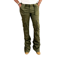 Stacked Cargo Pants | Olive