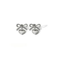 'Belle' Heart Bow Earrings