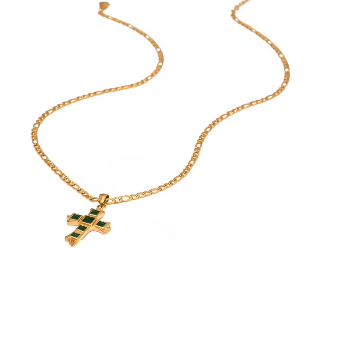 'Faye' Pave Cross Necklace